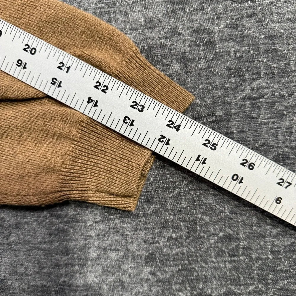 Brooks Brothers 346 Mens XL Merino Wool Blend Crewneck Sweater Tan Brown Classic